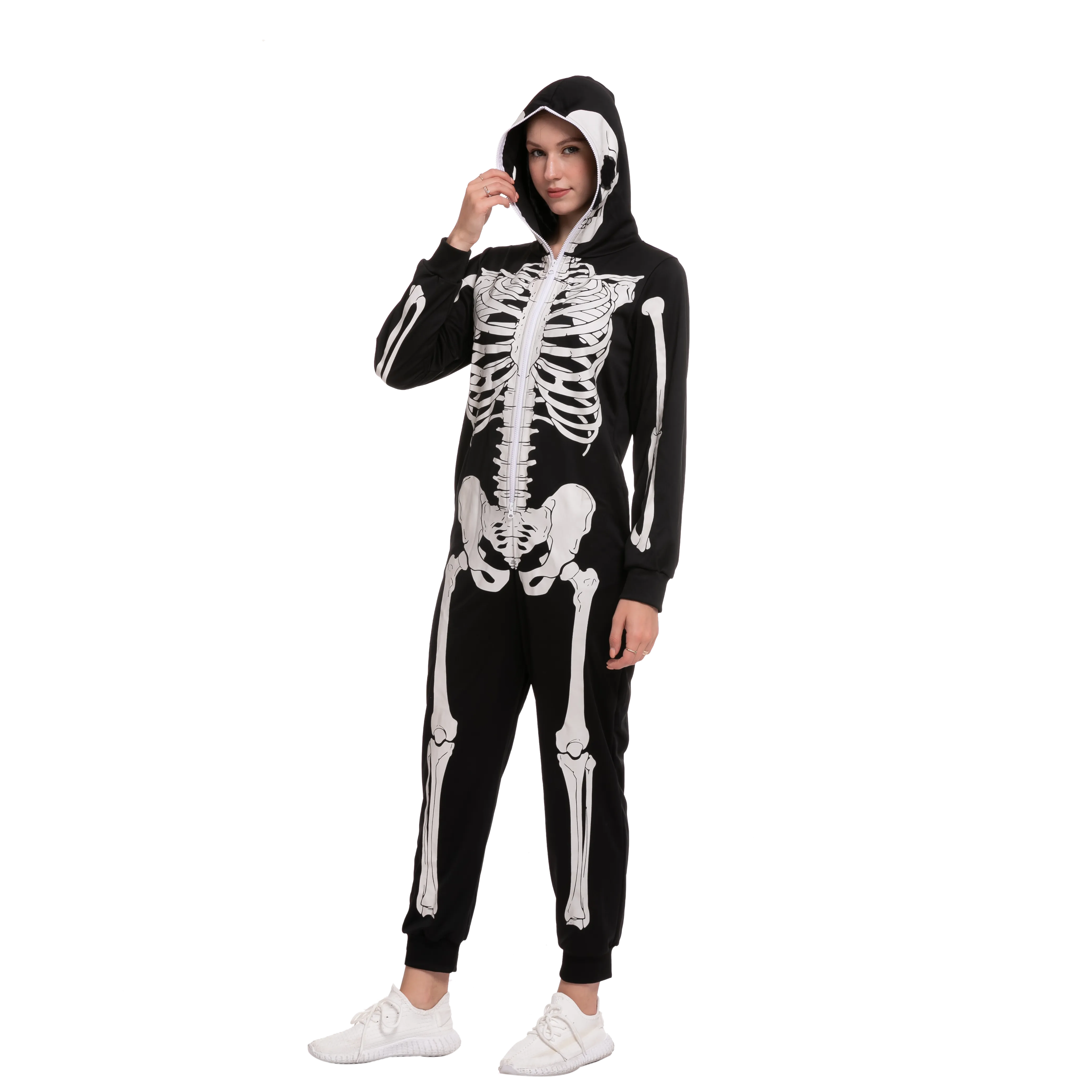 Skeleton Glow in the Dark jumpsuit for Women