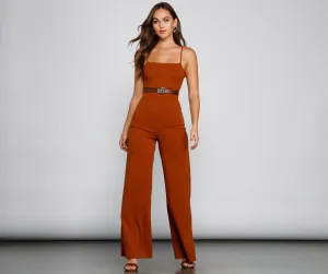 Sleek And Stylish Crepe Jumpsuit