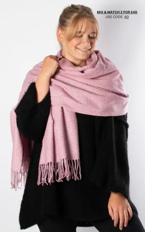 Soft Knit Scarf | Berry