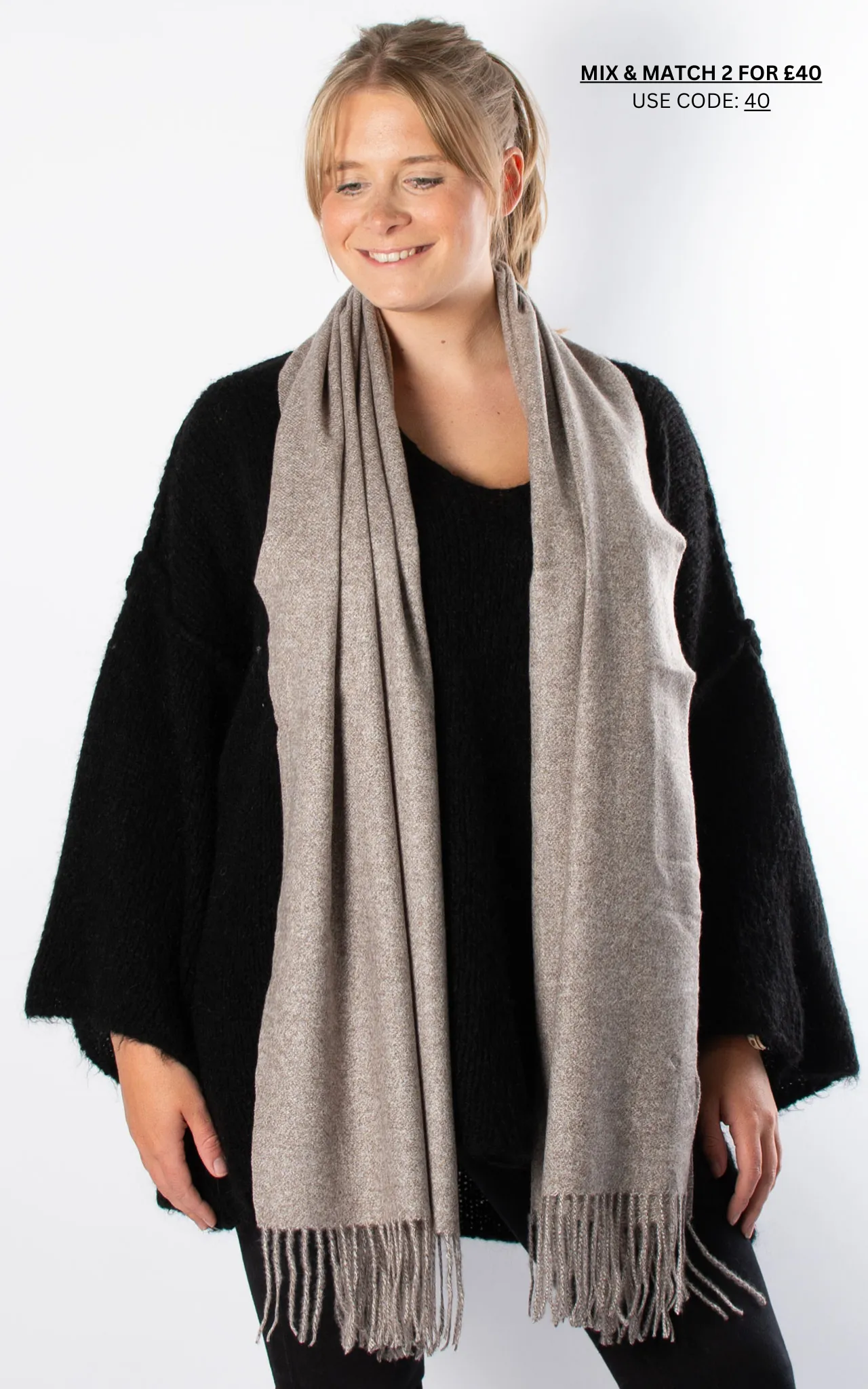 Soft Knit Scarf | Mocha