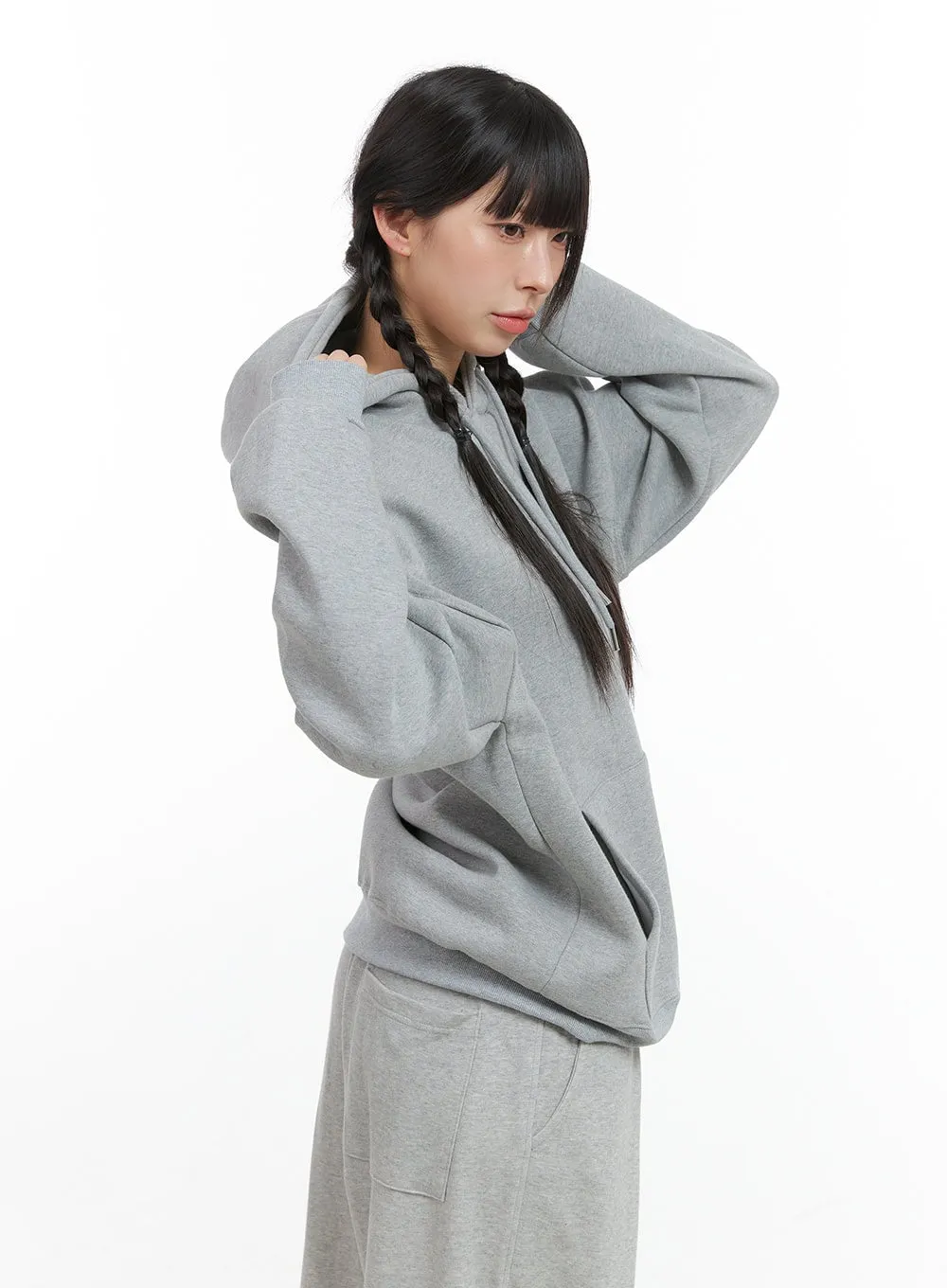 Solid Oversized Sweat Hoodie (UNISEX) CG408