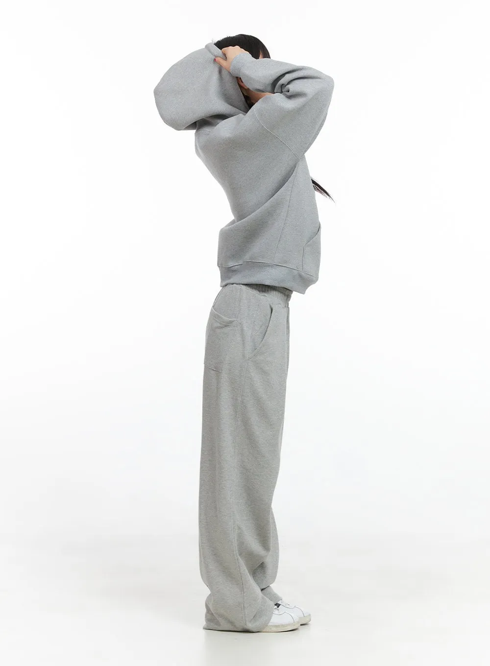 Solid Oversized Sweat Hoodie (UNISEX) CG408