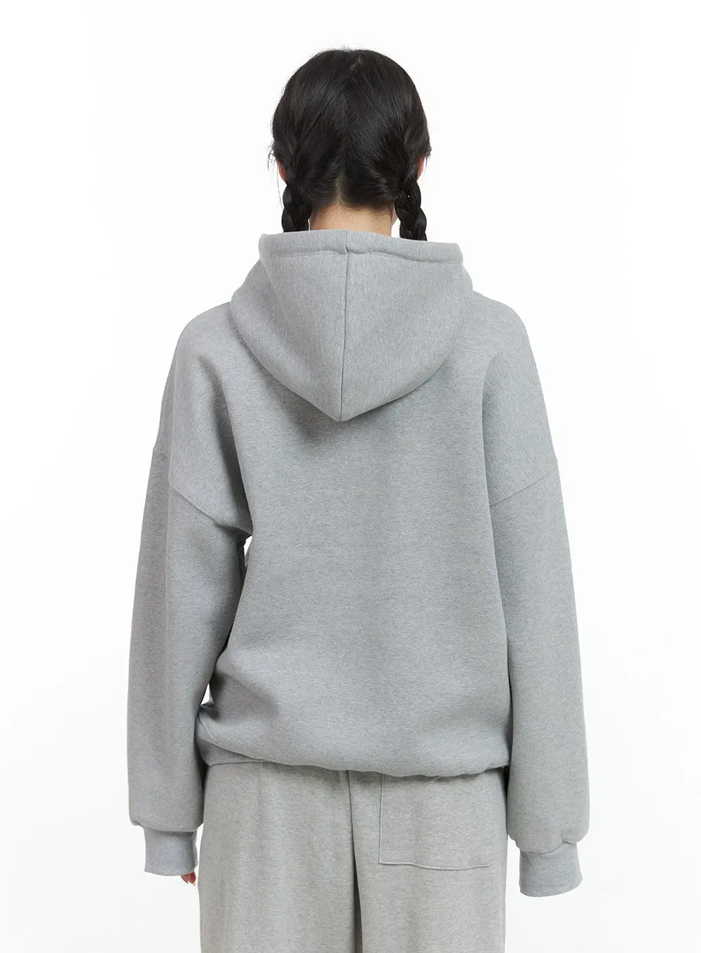 Solid Oversized Sweat Hoodie (UNISEX) CG408