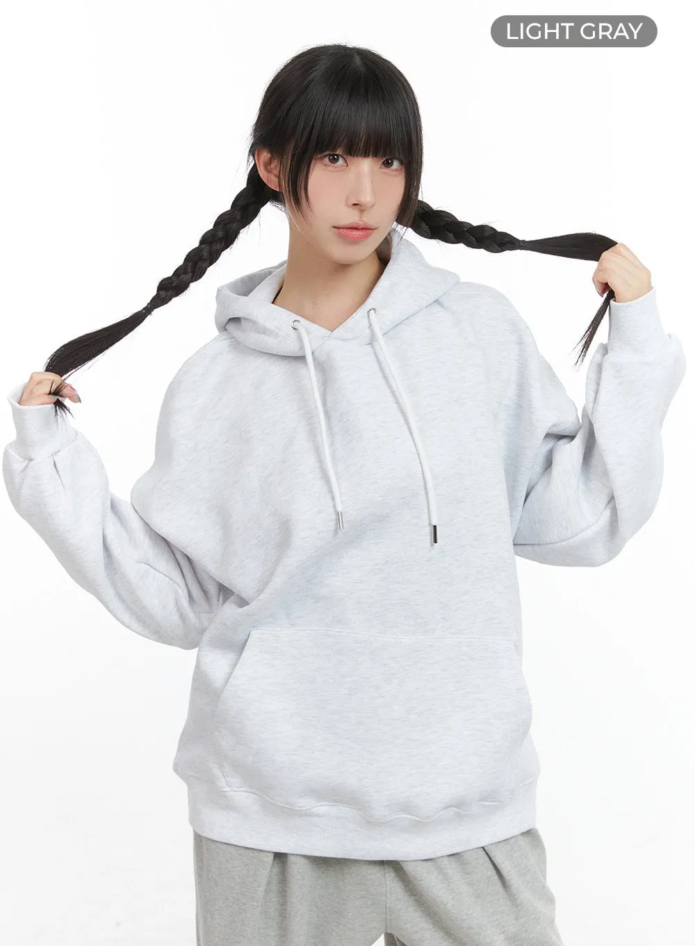 Solid Oversized Sweat Hoodie (UNISEX) CG408