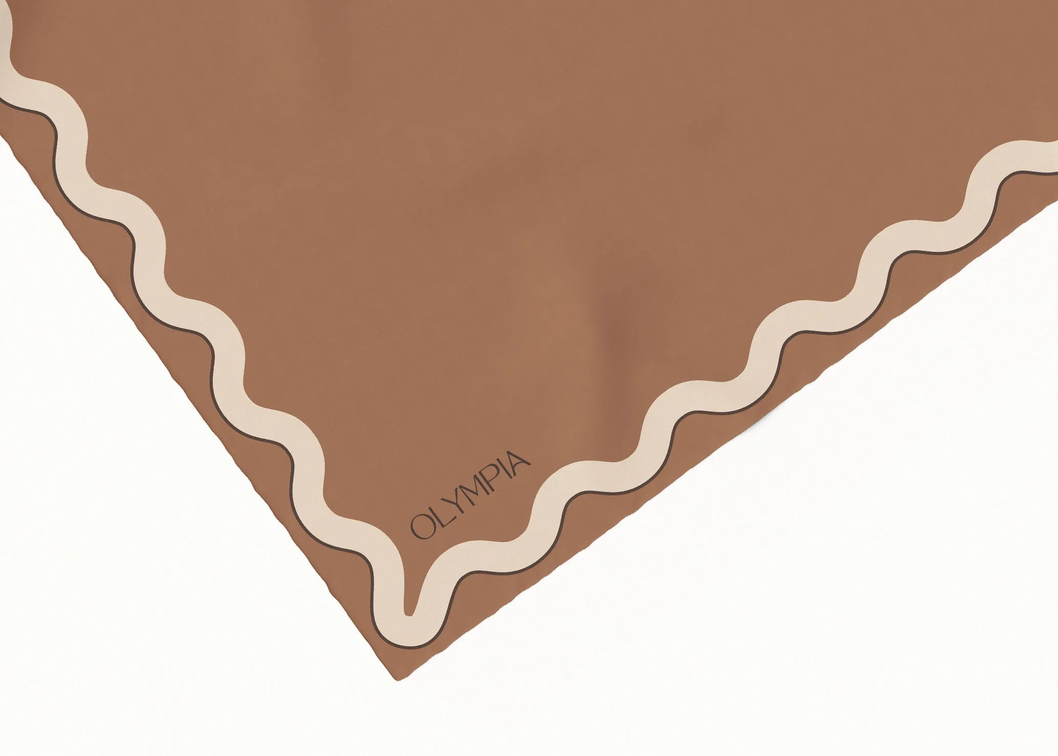 Sophie Tan/Sand Silk Cotton Scarf - 54x54cm