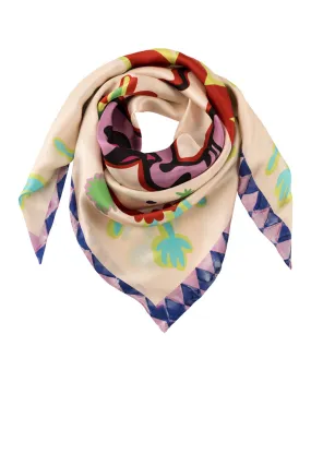 Spirit Snake Big Scarf - Cream