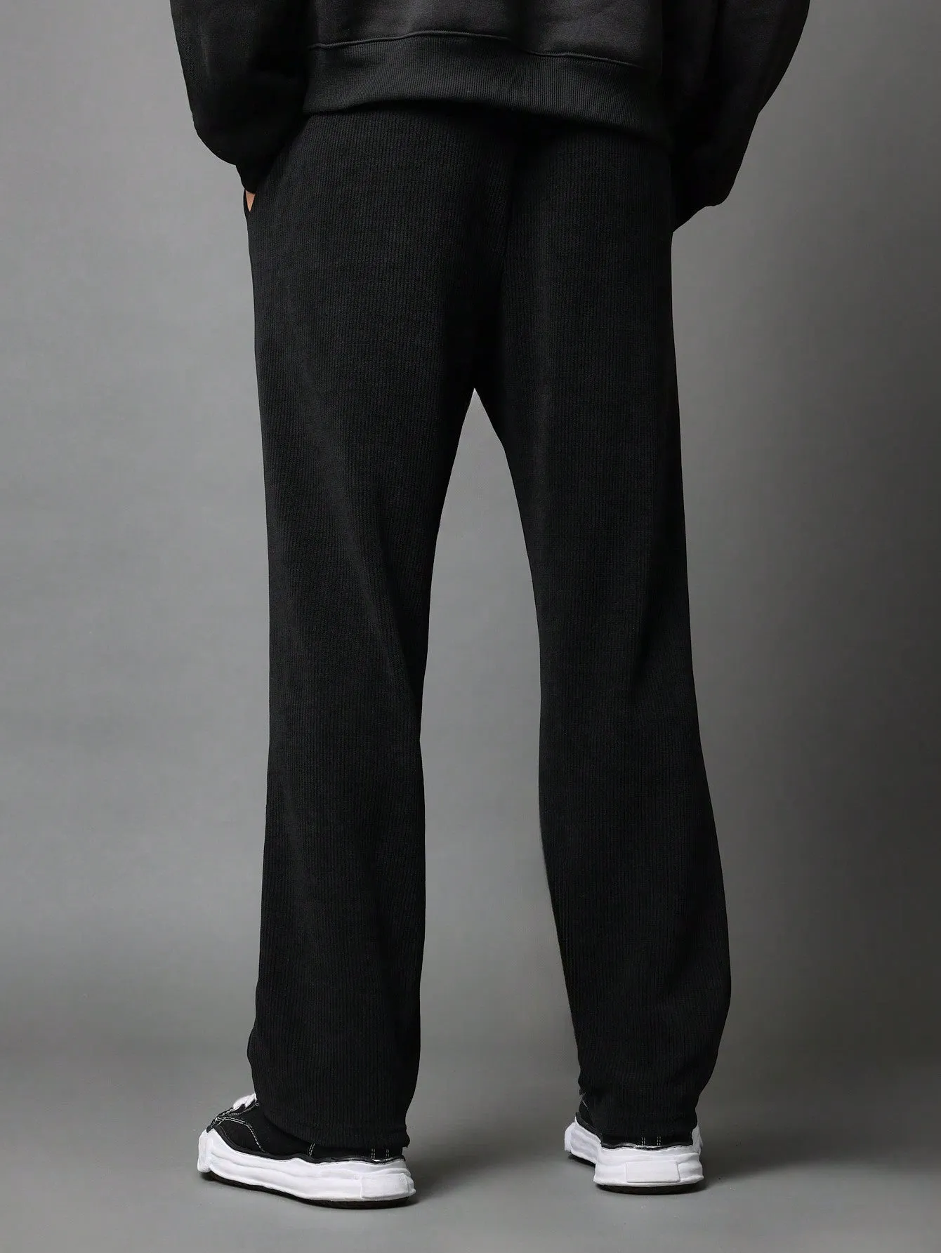 Straight Fit Sweatpants With Drawcord