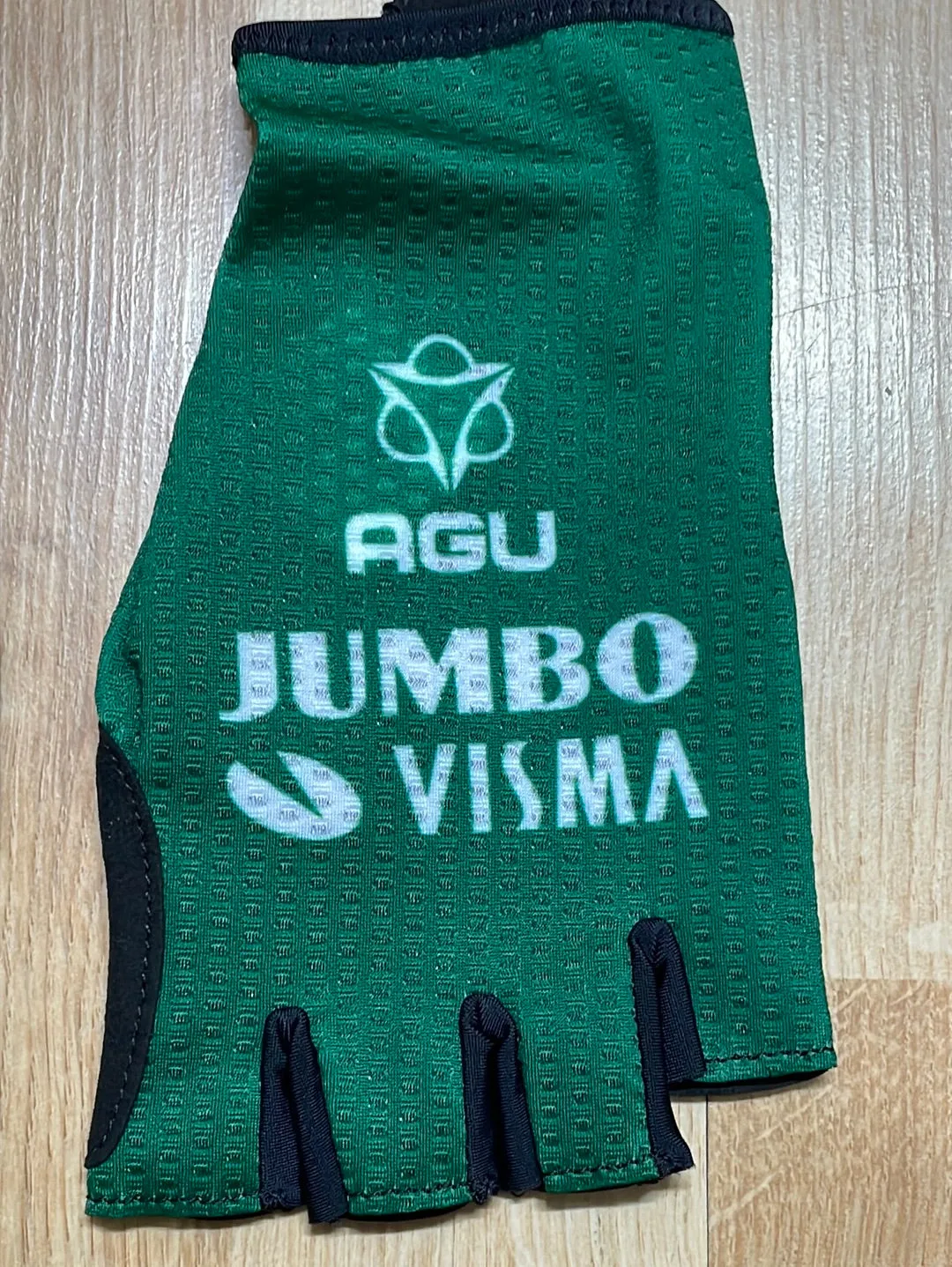 Team Jumbo Visma AGU Premium Aero Gloves Green Vuelta