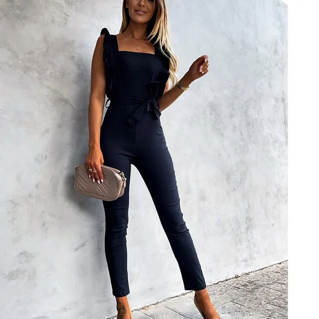 Temperament Jumpsuit Stretch Commuter Trend Color Jumpsuit Women