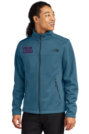 The North Face Ridgewall Soft Shell Custom Jackets, Shady Blue