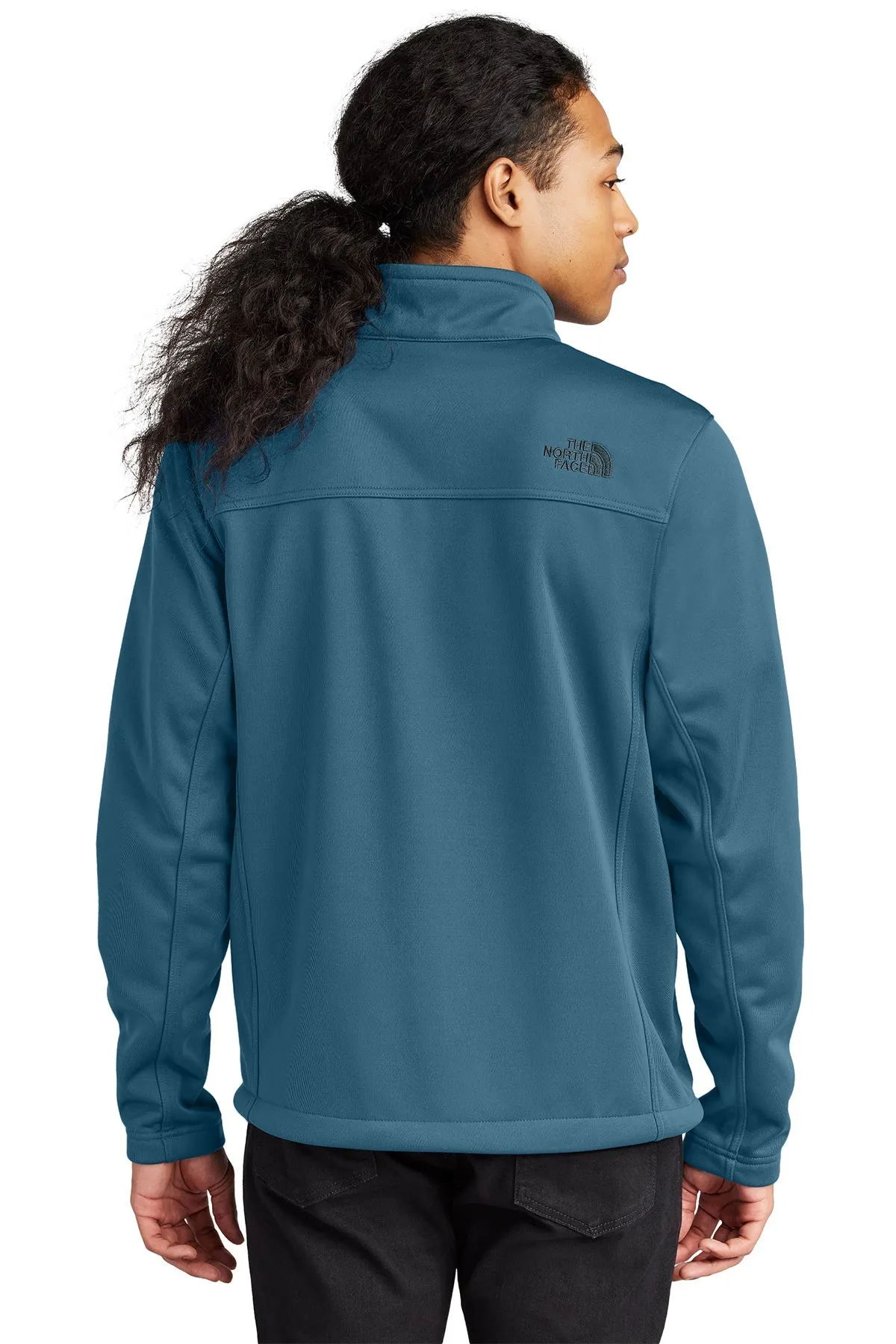 The North Face Ridgewall Soft Shell Custom Jackets, Shady Blue