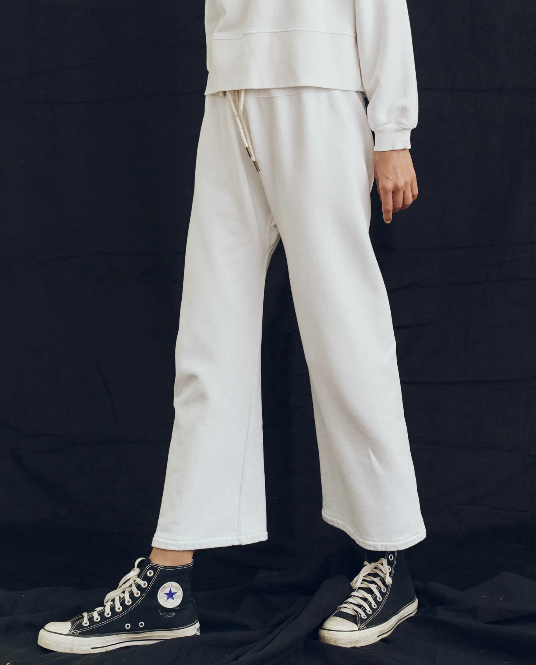 The Relay Sweatpant. Solid -- True White