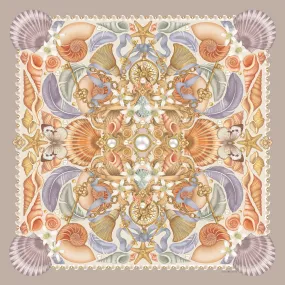 The Shell & Starfish Silk Scarf | 90x90cm [Preorder]