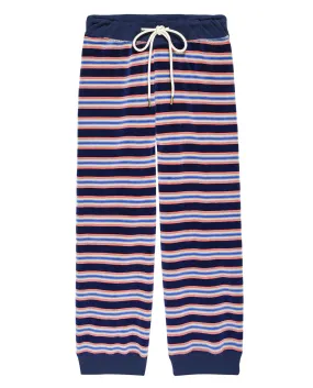 The Velour Lantern Sweatpant. -- Scrimmage Stripe