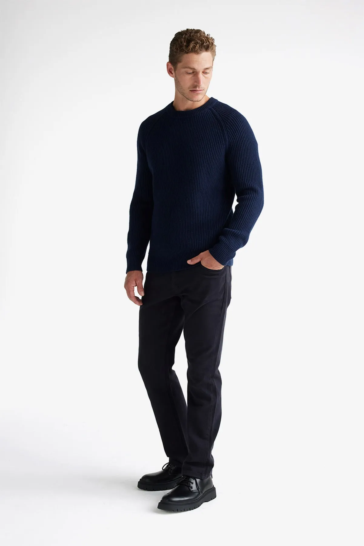 Toorallie | Heavy Gauge Ribbed Crew Knit