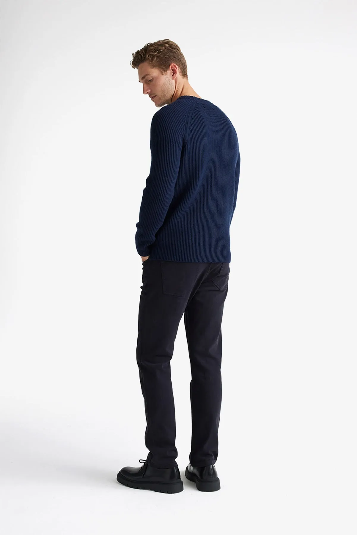 Toorallie | Heavy Gauge Ribbed Crew Knit