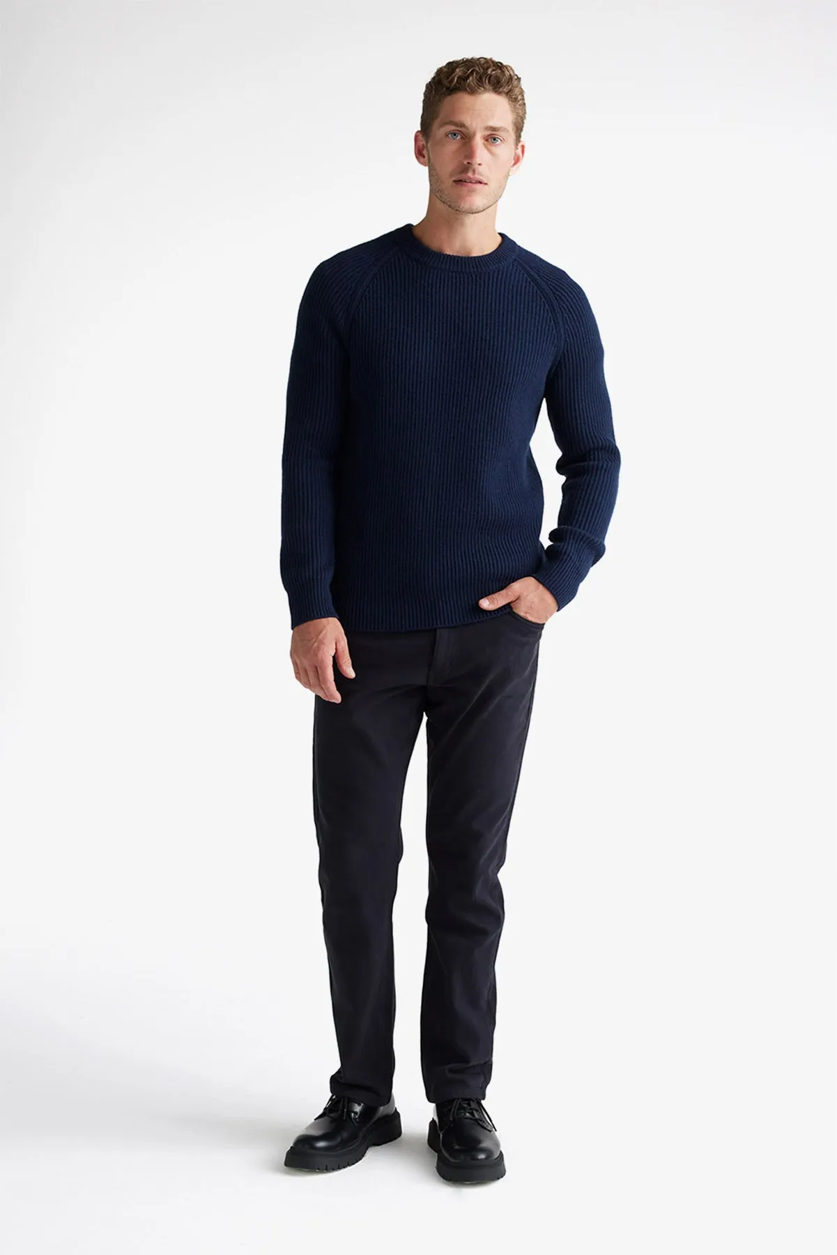 Toorallie | Heavy Gauge Ribbed Crew Knit