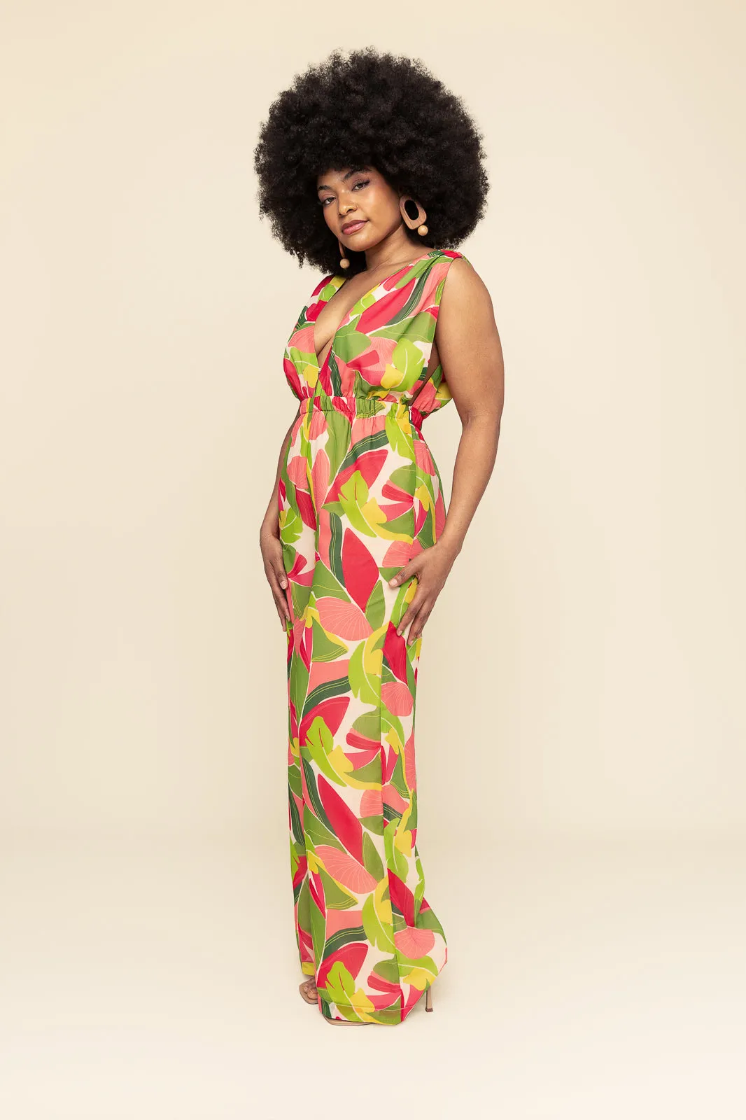 Tropica Plunge Jumpsuit (Final Sale)