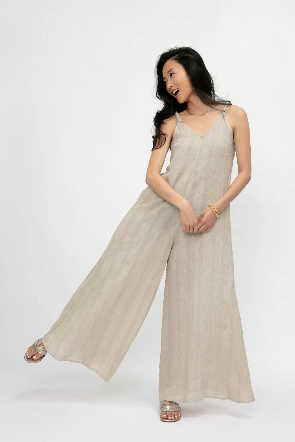 Tuta Athena Linen Jumpsuit in Riga Sole