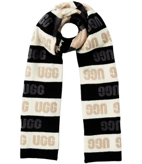 UGG® Logo Knit Scarf - Black Multi