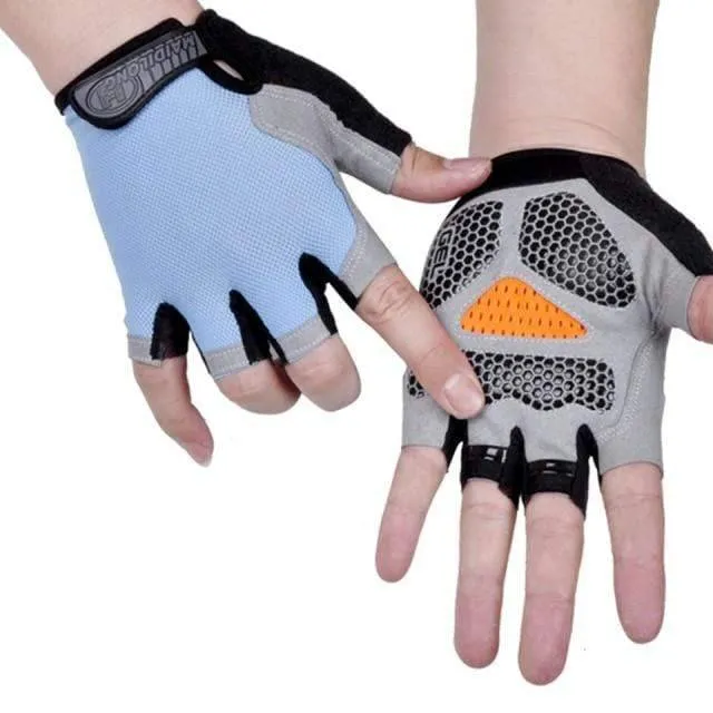 Unisex Fingerless Cycling Gloves with Enhanced Grip - Breathable & Durable