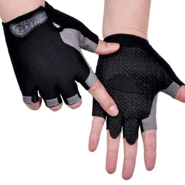 Unisex Fingerless Cycling Gloves with Enhanced Grip - Breathable & Durable