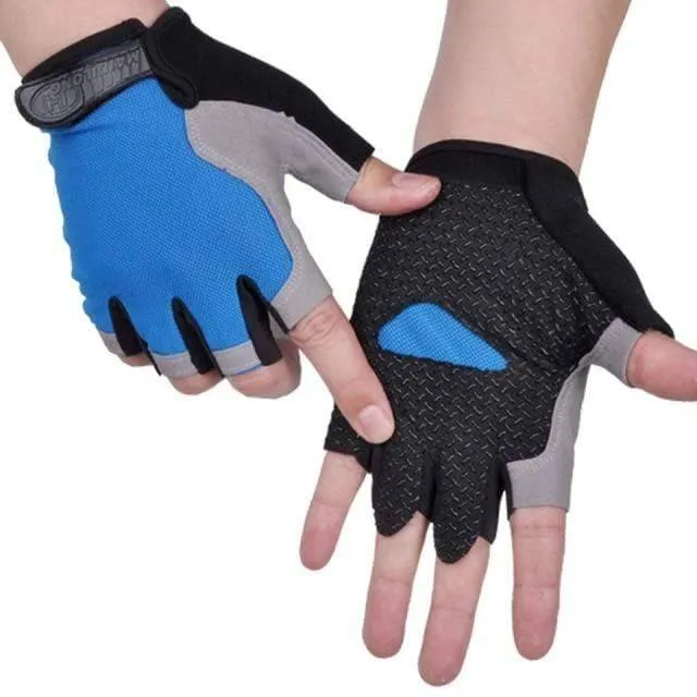 Unisex Fingerless Cycling Gloves with Enhanced Grip - Breathable & Durable