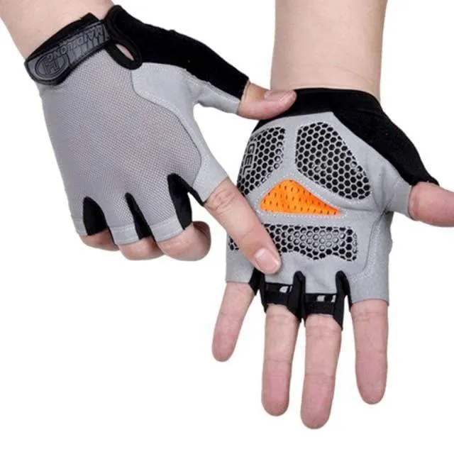 Unisex Fingerless Cycling Gloves with Enhanced Grip - Breathable & Durable