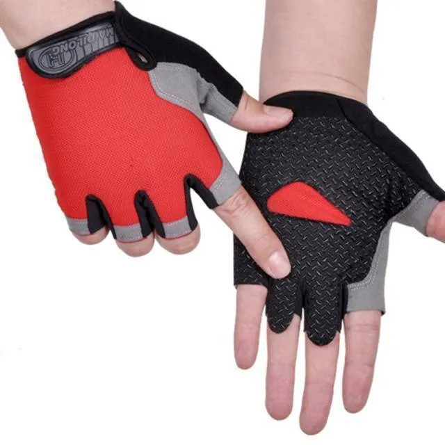 Unisex Fingerless Cycling Gloves with Enhanced Grip - Breathable & Durable