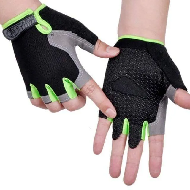 Unisex Fingerless Cycling Gloves with Enhanced Grip - Breathable & Durable