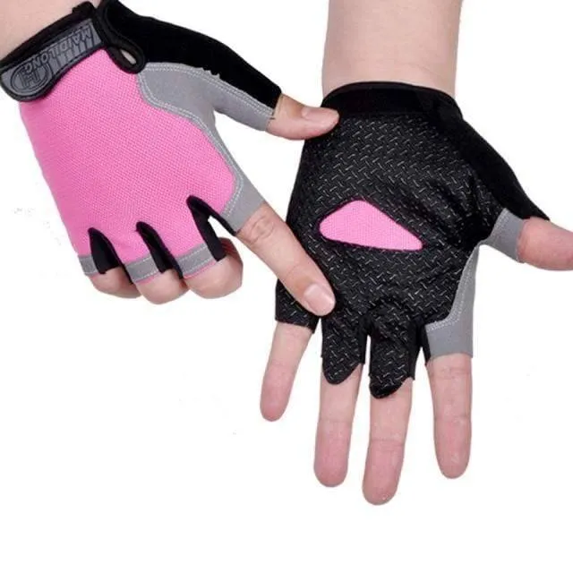 Unisex Fingerless Cycling Gloves with Enhanced Grip - Breathable & Durable