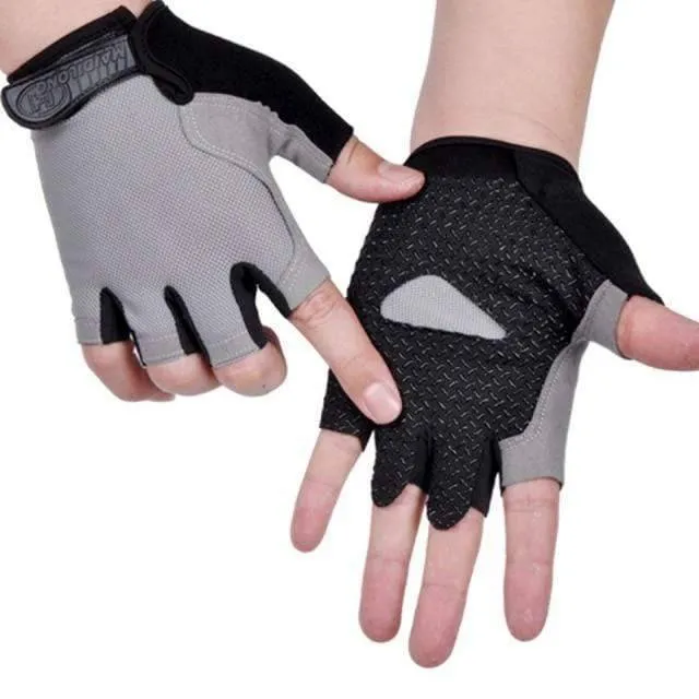 Unisex Fingerless Cycling Gloves with Enhanced Grip - Breathable & Durable