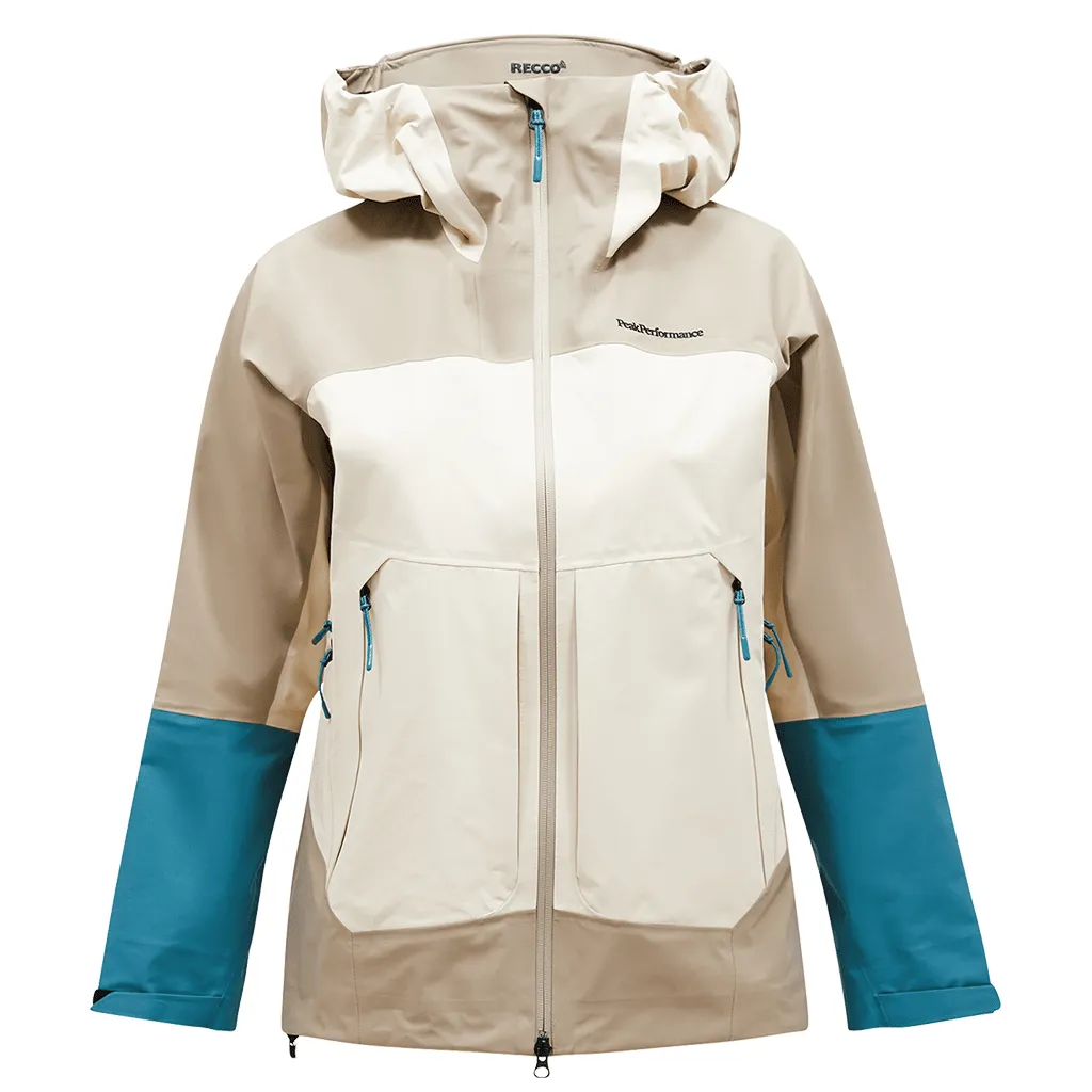 Vislight Gore-Tex® C-Knit 3L women's jacket - Avid beige / Sang fog / Hydro fresh