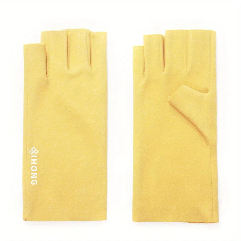 Winter Warm Half Finger Touch Screen Fleece Gloves for Women