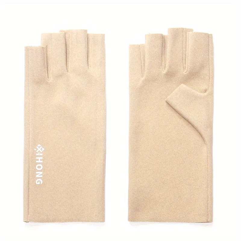 Winter Warm Half Finger Touch Screen Fleece Gloves for Women