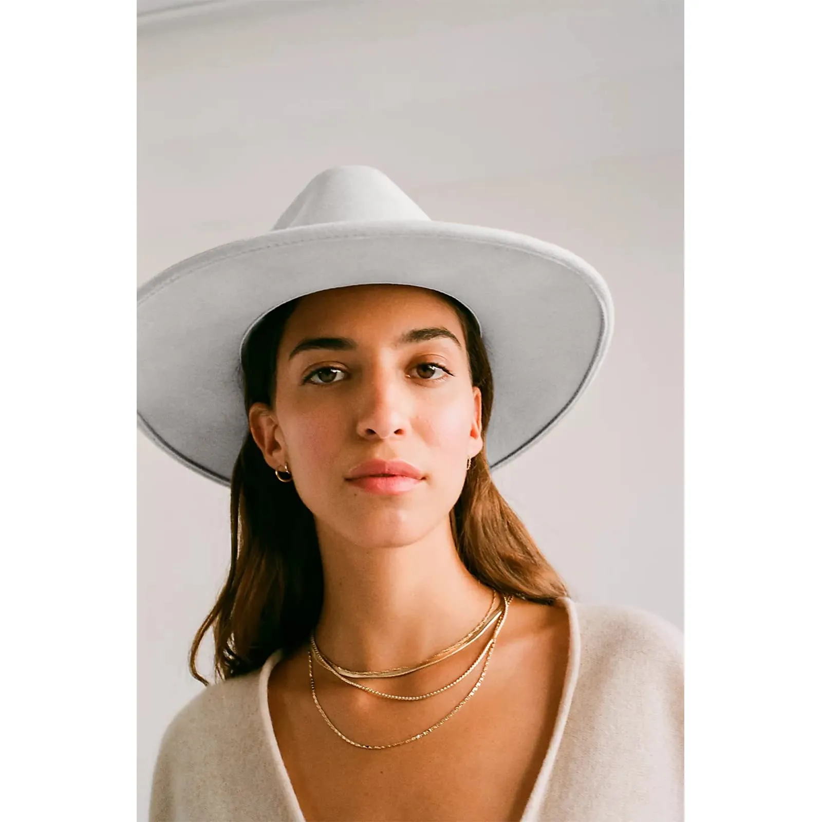 Women Classic with Belt Buckle Panama Hat.