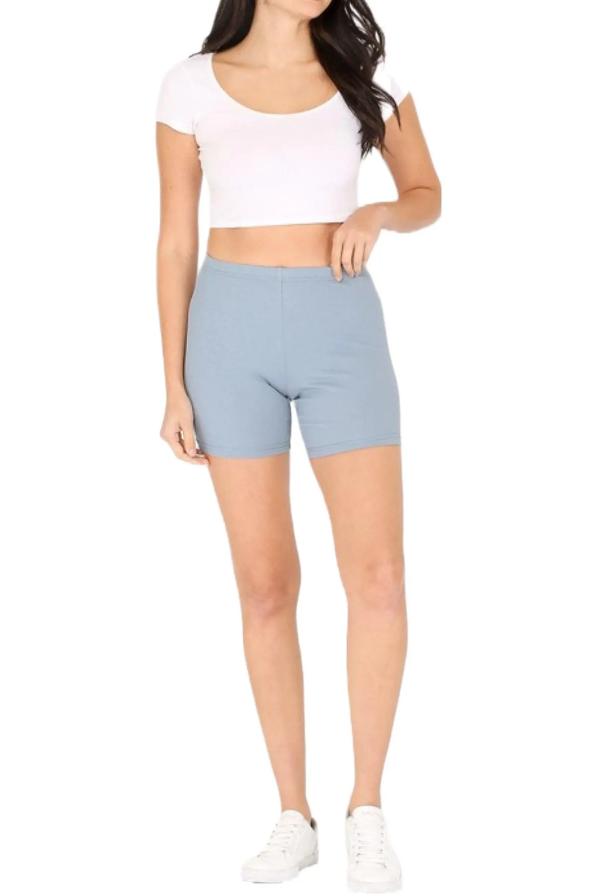 Women's Baby Ribbed Biker Shorts