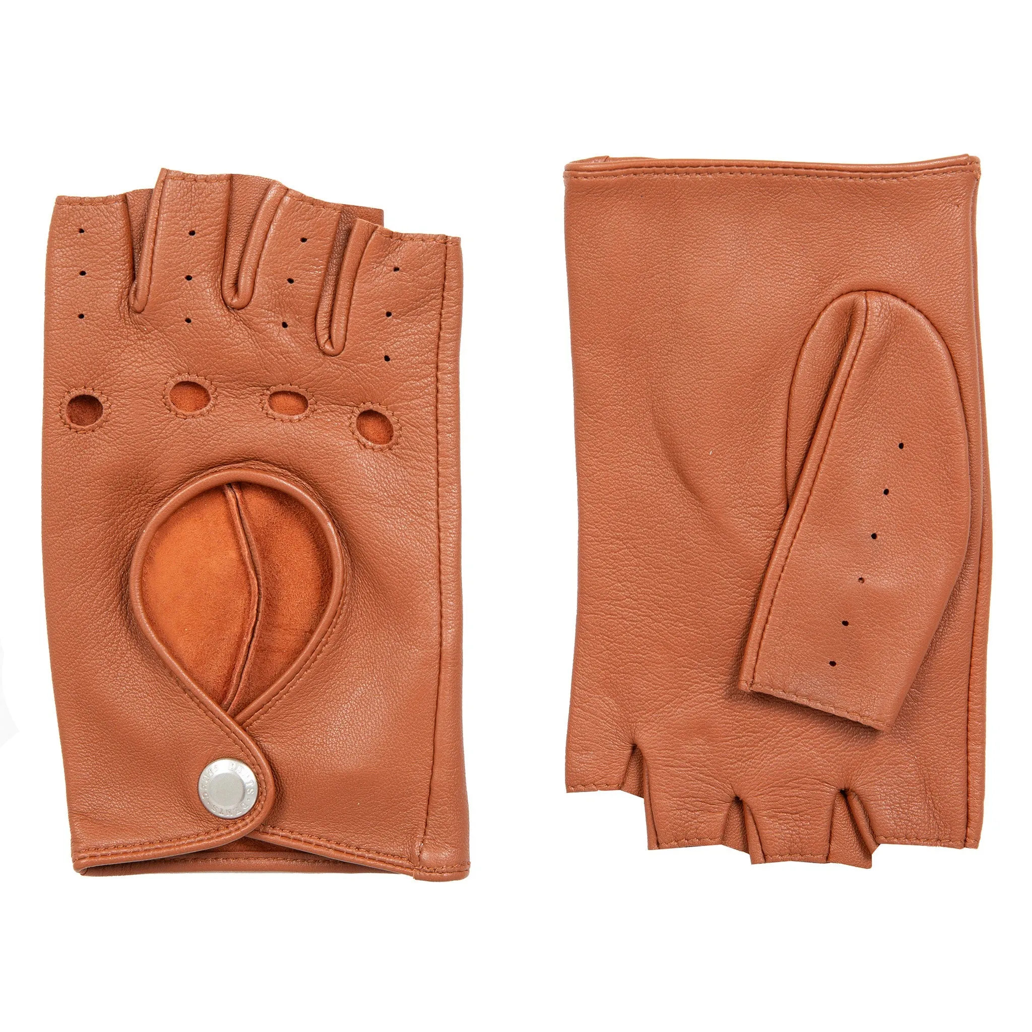 Women’s Fingerless Leather Driving Gloves