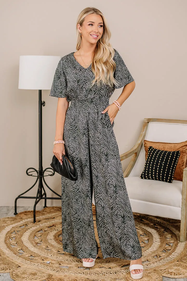 Word On The Street Flounce Sleeve Jumpsuit