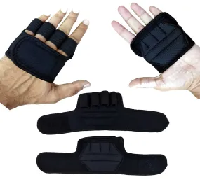 XSAW Weightlifting Workout Crossfit Fitness Neoprene Gloves | Callus-Guard Gym Barehand Grips Accessories | Support Cross-Training for Men & Women, Black