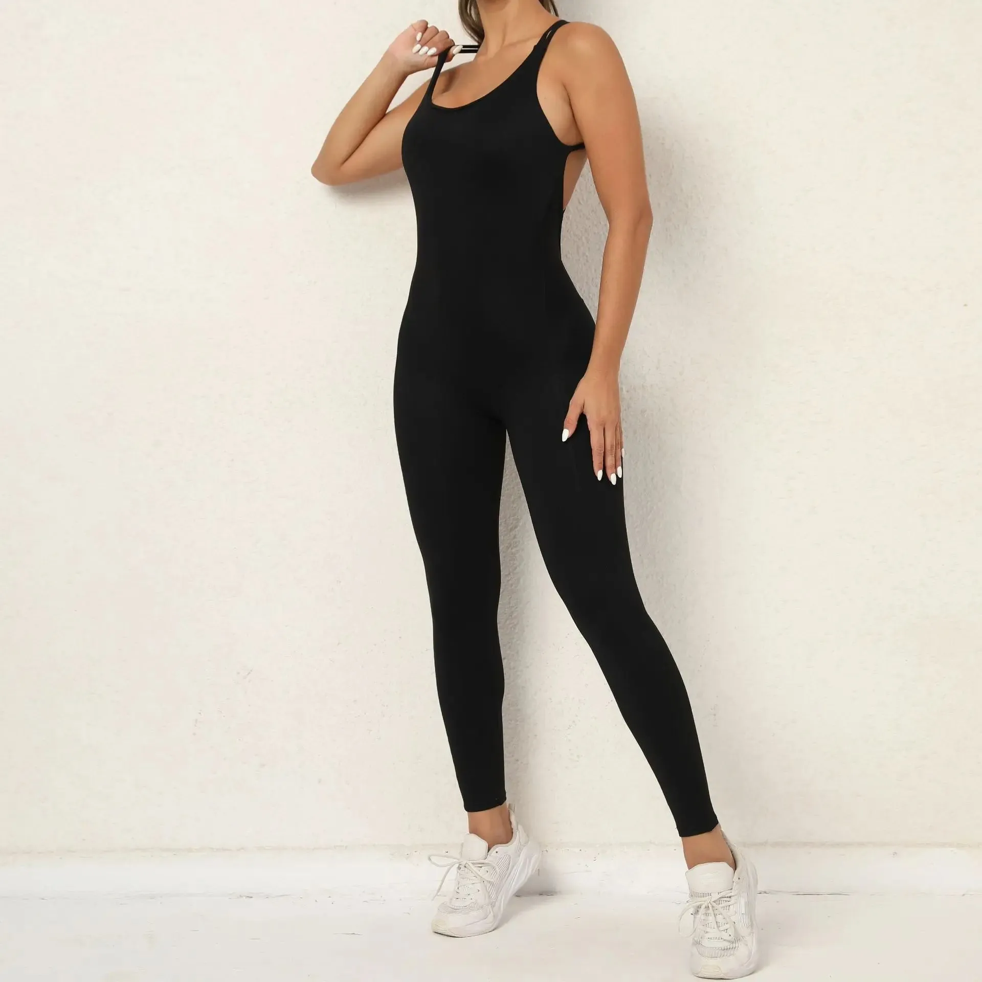 Yoga Gym Jumpsuit for Women. Sports Overalls Lycra Active Wear.