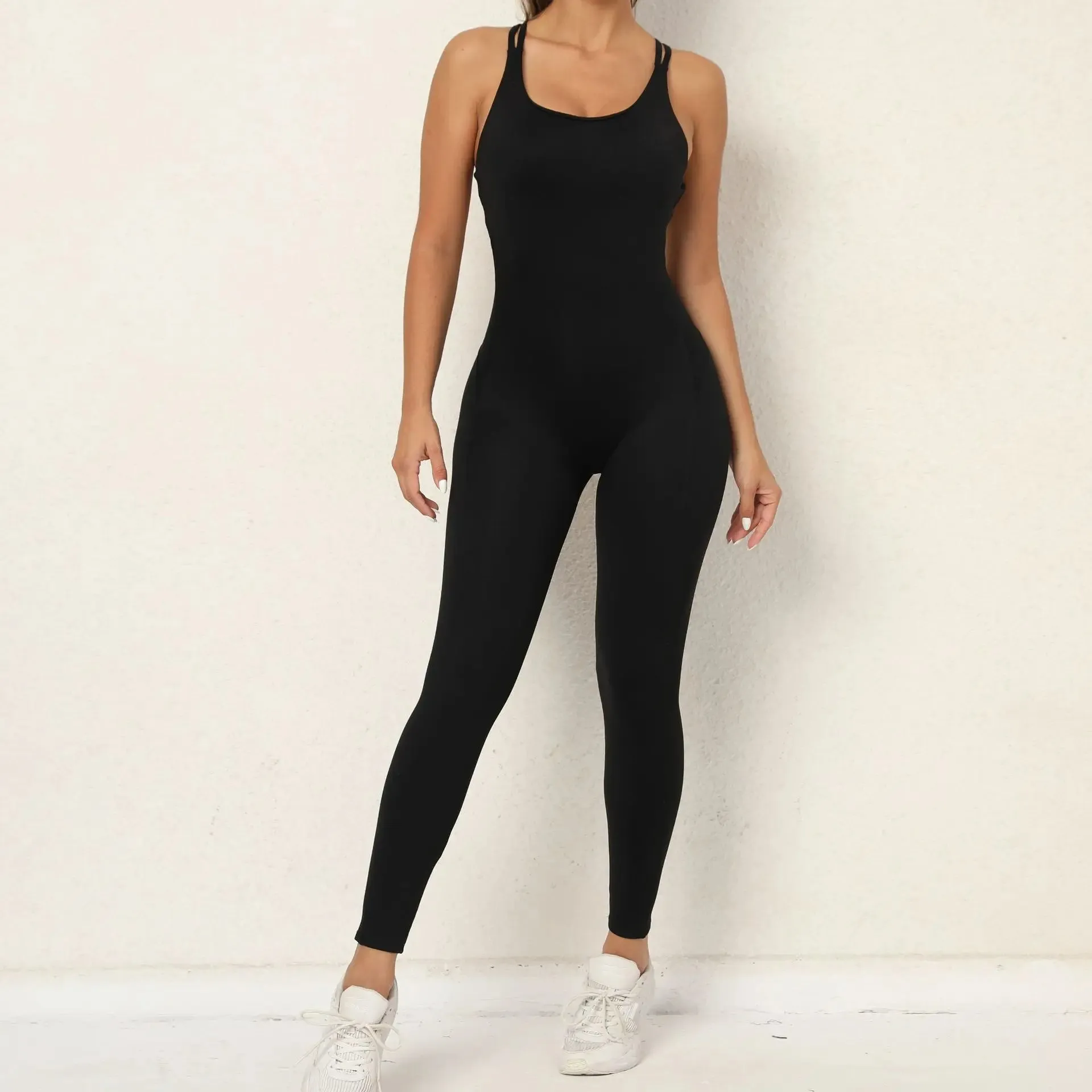 Yoga Gym Jumpsuit for Women. Sports Overalls Lycra Active Wear.